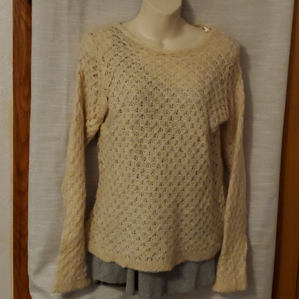 Creamy mohair sweater